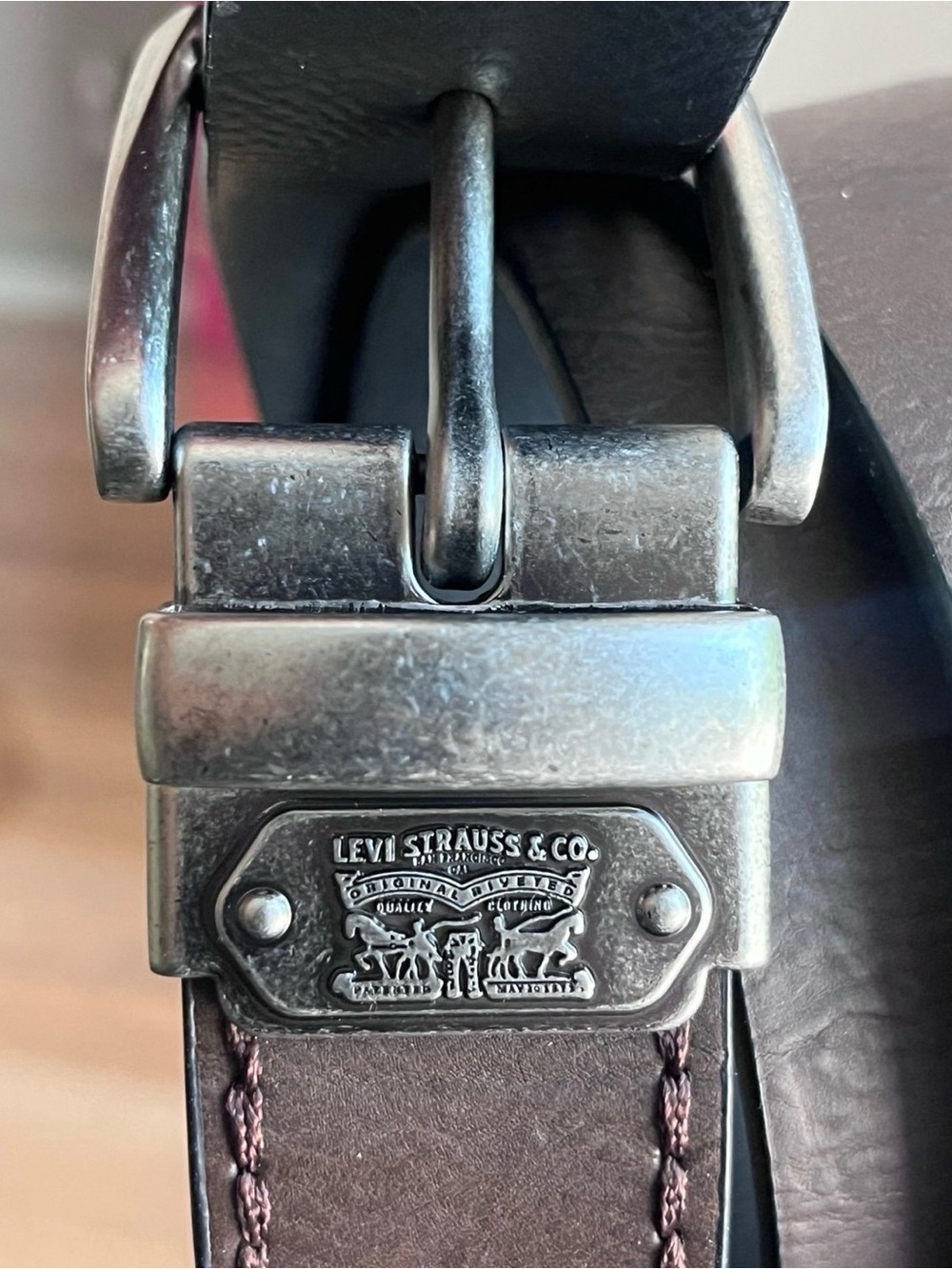 Men’s Levi Strauss Reversible Leather Belt 42-44